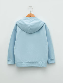 Kap??onlu Basic Uzun Kollu K?z ?ocuk Sweatshirt - Waikiki фото 2