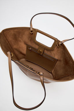 MAXI TOPSTITCHED TOTE BAG - Zara фото 6