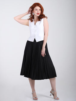 Юбка плиссе черного цвета