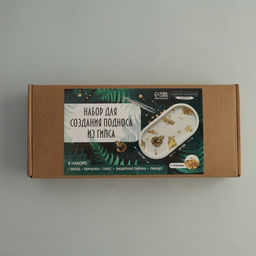 Набор для создания поддона из гипса с поталью Овал - Школа талантов фото 12