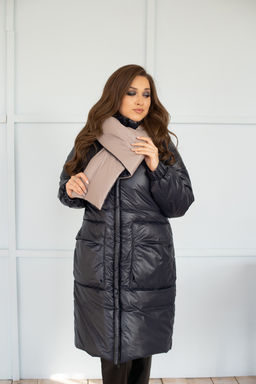 Куртка женская зимняя 22600 (черный/какао) - Kankan фото 7