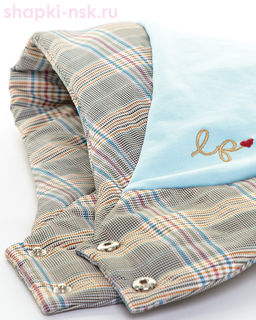 Тэрри плащевка клетка Капюшон женский