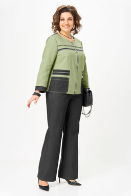 Костюм Aira Style 24249 зелёный-графит