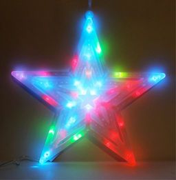 Панно светящееся диодное 40см "Звезда" в пакете