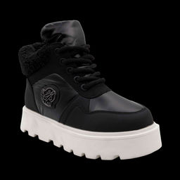 Ботинки на меху Q830-2 черные