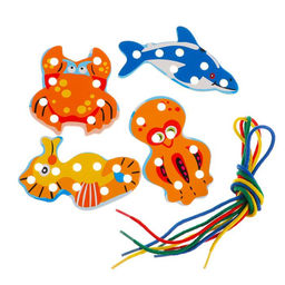 Шнуровка в коробке «Машины», 4 шт., МИКС