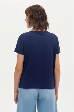 Женская темно-синяя футболка - U.s. polo assn фото 12