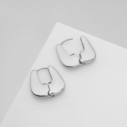 Серьги металл Богема вестница, цвет серебро