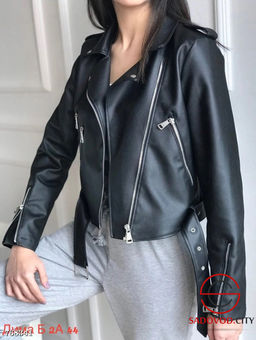 Женская куртка косуха кожаная - Bruno фото 4