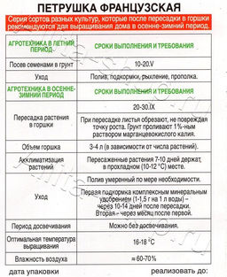 Петрушка Французская кудрявая 2г (Аэлита)