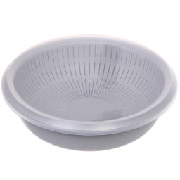 Дуршлаг пластиковый "Фаттория" 24*7,5см двойной с чашей