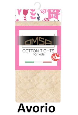 OMSA kids Collant 12A12-2 с жаккардовым рисунком - avorio фото 6