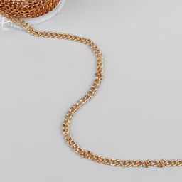 Цепочка для сумки, железная, 4.35×5.8 мм, 10 ± 0.5 м, цвет золотой