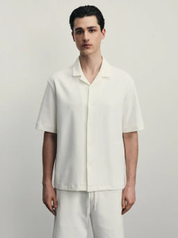 Рубашка из хлопка интерлок / Zarina  фото 4