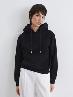 Oversize Kad?n Kal?n Hoodie