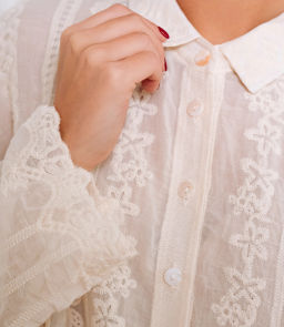 Блуза #КТ813 (5), светло-бежевый