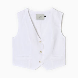 Жилет женский MIST Linen, размер 44, белый