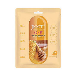 Jigott Ампульная тканевая маска с прополисом и мёдом / Honey Real Ampoule Mask, 27 мл УЦЕНКА