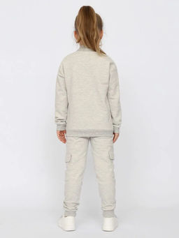 CRB wear/CWKG 70275-11-336 Брюки для девочки,светло-серый меланж/Ex.Cherubino  фото 3