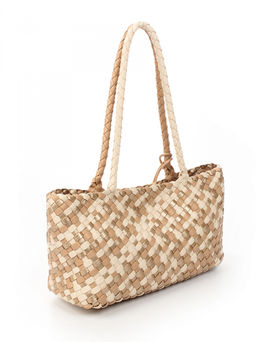 LACCOMA сумка СУ1056-мультицвет бежевый эко кожа хлопок  фото 2