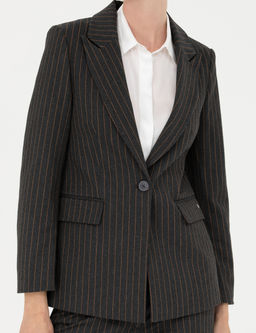 Antrasit Slim Fit Ceket