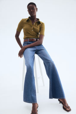 Top con cuello camisero - H&m фото 5
