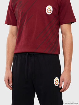 Galatasaray Bask?l? Erkek ?ortlu Pijama Tak?m?