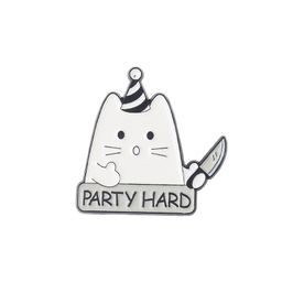 Металлический значок Party hard