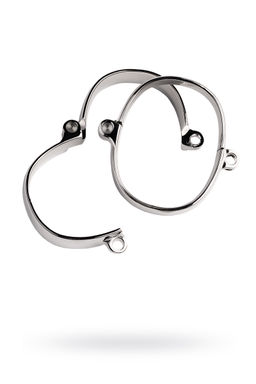 Наручники Metal by TOYFA, серебристые, 6,5Х8 см