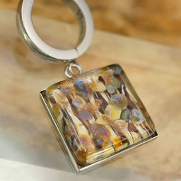 Серьги из муранского стекла CARAMEL CREM LS3452