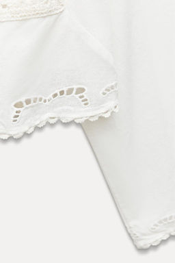 CONTRAST KNIT BLOUSE - Zara фото 7