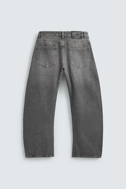 JEANS RELAXED BARREL FIT / Gris - Zara фото 9
