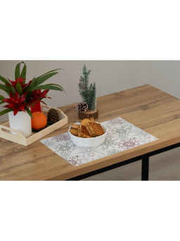 Салфетки сервировочные на стол Доляна Новый Год, 4 шт., 45?30 см, бежевые