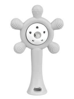 Прорезыватели силиконовые для зубов «Банан и погремушка», набор 2 шт.