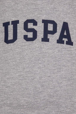 Erkek _ocuk Gri Melanj Bisiklet Yaka Basic Sweatshirt Sepette S_rpriz _ndirim - U.s. polo assn фото 8