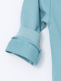 Bisiklet Yaka Bask?l? Erkek Bebek Sweatshirt - Waikiki фото 3