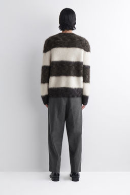 PLEATED WOOL RELAXED-FIT STRAIGHT-LEG TROUSERS - H&m фото 3