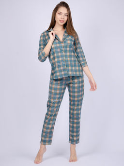 Пижама, домашний костюм ДК-515-зеленая