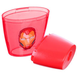 Цена за 12 шт. Точилка пластиковая, красная, «Мстители»