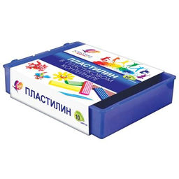 Пластилин ЛУЧ КЛАССИКА 10 цветов 200 г, со стеком в пластиковой упаковке  фото 2