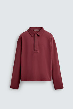 BOXY FIT POLO SHIRT - Zara фото 7
