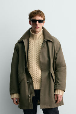 TECHNICAL PARKA WITH CONTRAST COLLAR AARON LEVINE X ZARA  фото 2