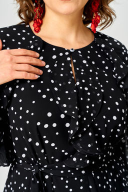 Платье EVA GRANT 7177С горох