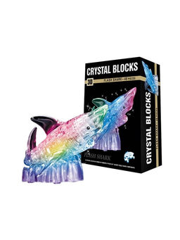 3D пазл кристаллический Акула, 40 деталей, световые эффекты, работает от батареек - Simaland фото 5