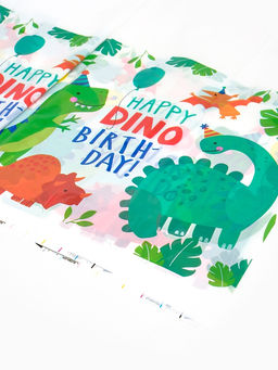 Скатерть одноразовая Dino birthday, 108?180 см - Страна карнавалия фото 2