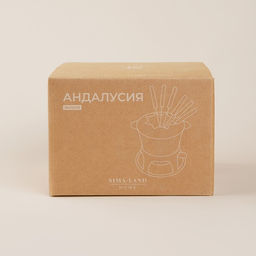 Фондю SL Home, 1.6 л, d=17 см, h=10 см, эмалированное покрытие, чугун, бежевое