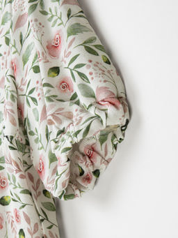 Платье хлопковое "Розы"