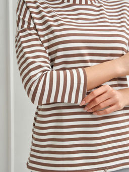 Лонгслив Николь Хлопок 95%, лайкра 5% тельняшка - Ивассорти фото 23