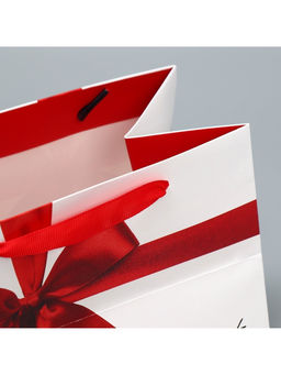 Цена за 2 шт. Пакет подарочный с широким дном, упаковка, «Подарок», 20×14×13 см