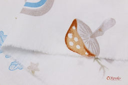 Сатин Лесная детвора цв.белый, ш.1.61м, хлопок-100%, 120гр/м.кв - Купава фото 2